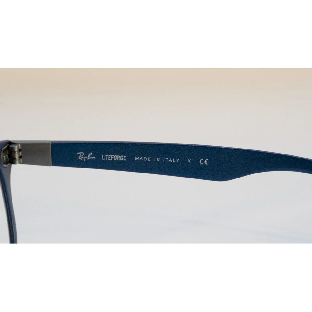 Ray-Ban Glasses Frames LITEFORCE RB4207 6015/8G Navy Blue 55-17 3N Made In Italy